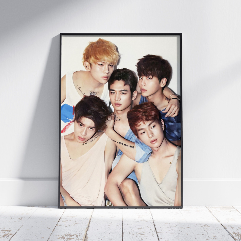 Плакат на стену для интерьера КПОП (SHINee - Общее 6) - Постер по K-POP музыке формата А4 (21x30 см) #1