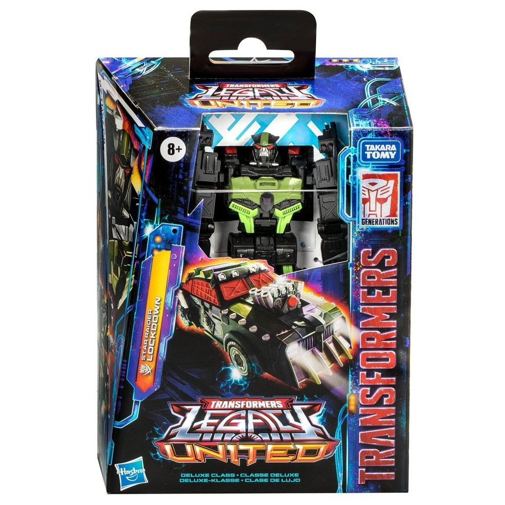 Трансформеры игрушки Hasbro Transformers: Legacy United Deluxe Class Star Raiser Lockdown 14cm G0233 #1