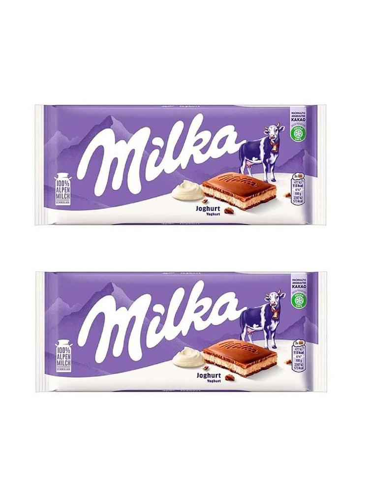Шоколад Milka Yoghurt, 100 г х 2 шт #1