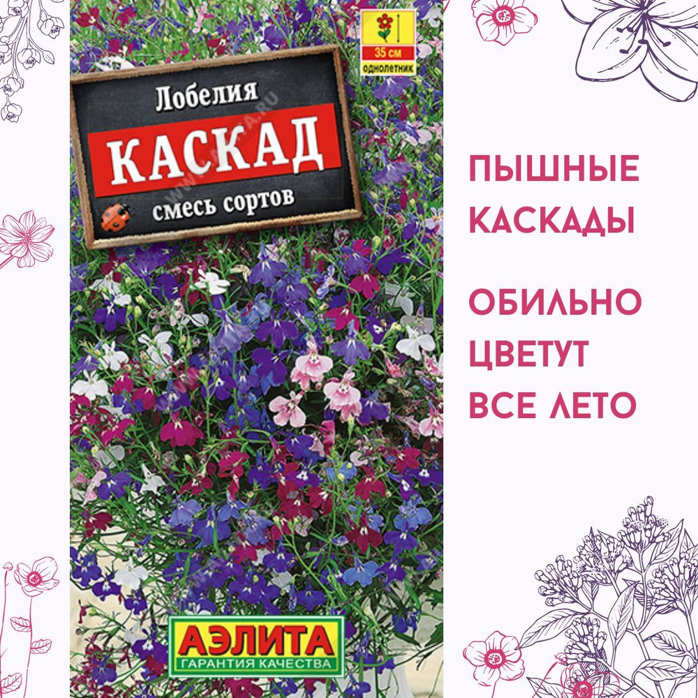 Лобелии Агрофирма Аэлита цветы - купить по выгодным ценам в  интернет-магазине OZON (1486185307)