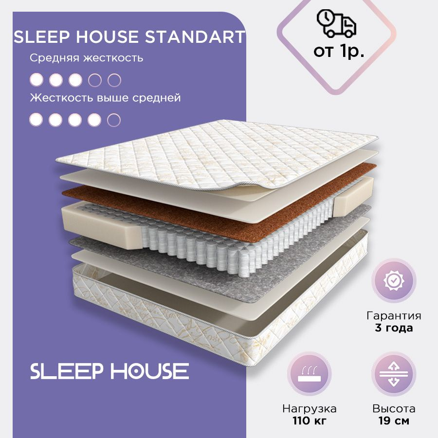 Матрас Sleep House Sleep House Standart, 80 - купить по выгодной цене в ...