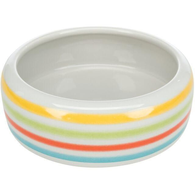 Миска для грызунов Trixie Ceramic Bowl L, размер 16см., зелёный / синий / кремовый  #1