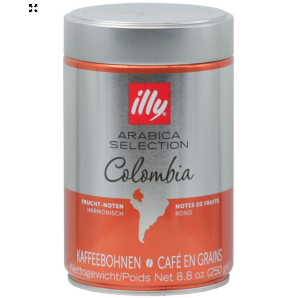 Кофе в зернах Illy Colombia железная банка 250 гр #1