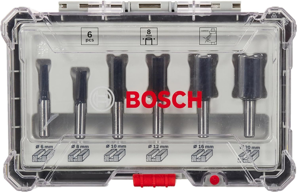 Bosch Professional 6-компонентный набор для фрезерования пазов 8 мм  #1