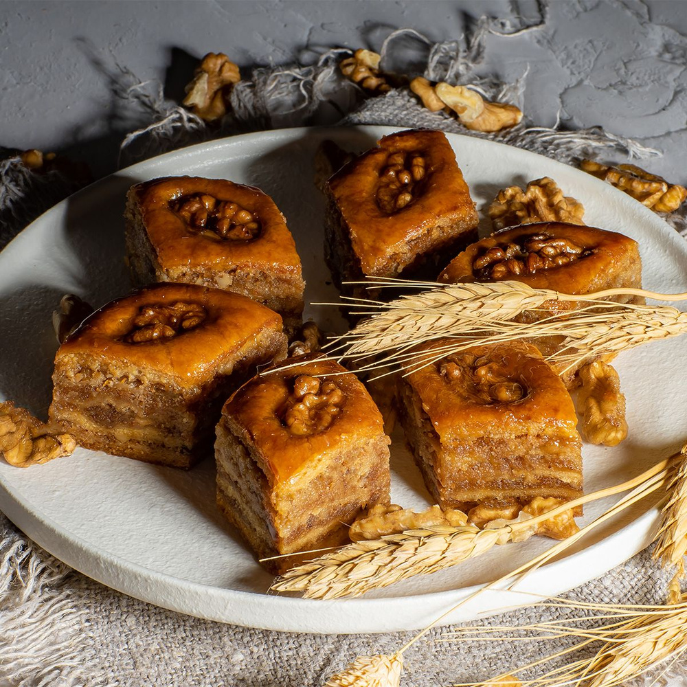 Пахлава бакинская Pate D'or с грецким орехом восточные сладости, 300 г  #1