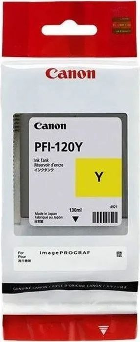 Струйный картридж Canon PFI-120Y, жёлтый, 130 ml, (оригинал) #1