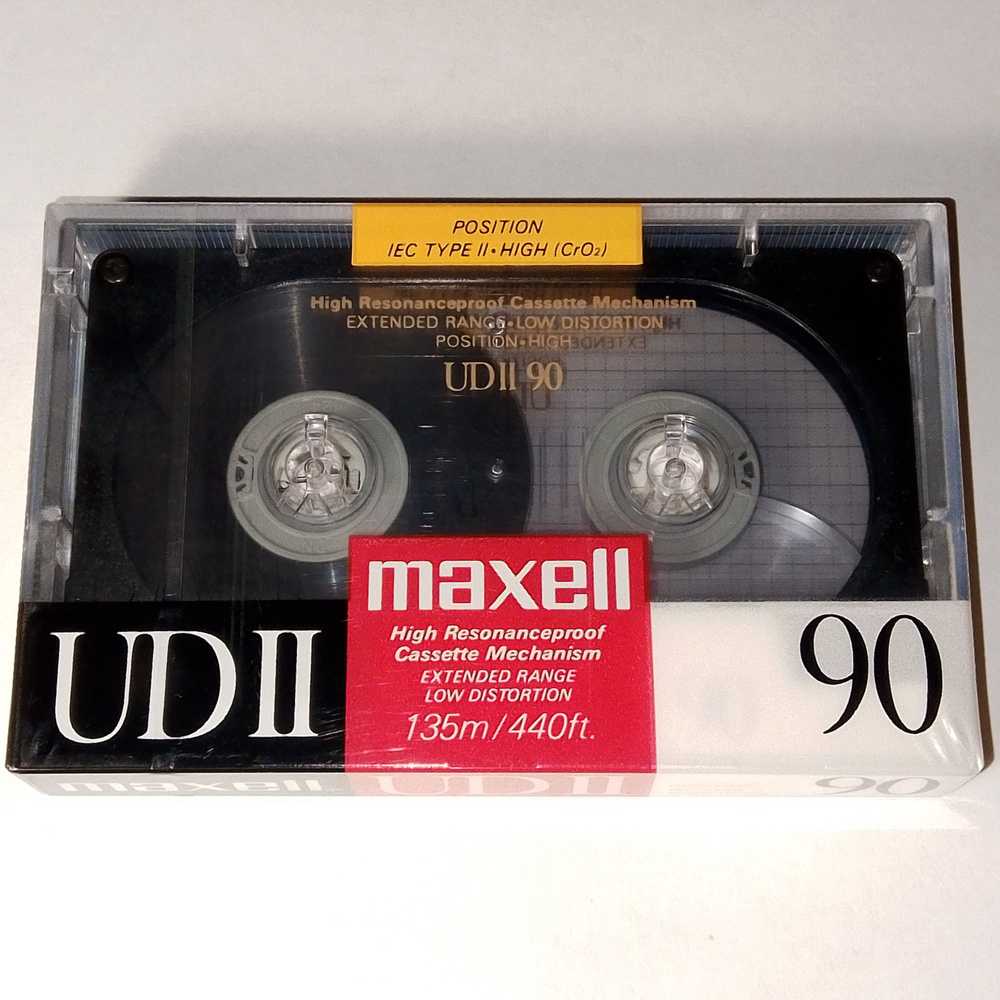 Maxell Аудиокассета UDII 90 1988, 90 мин #1
