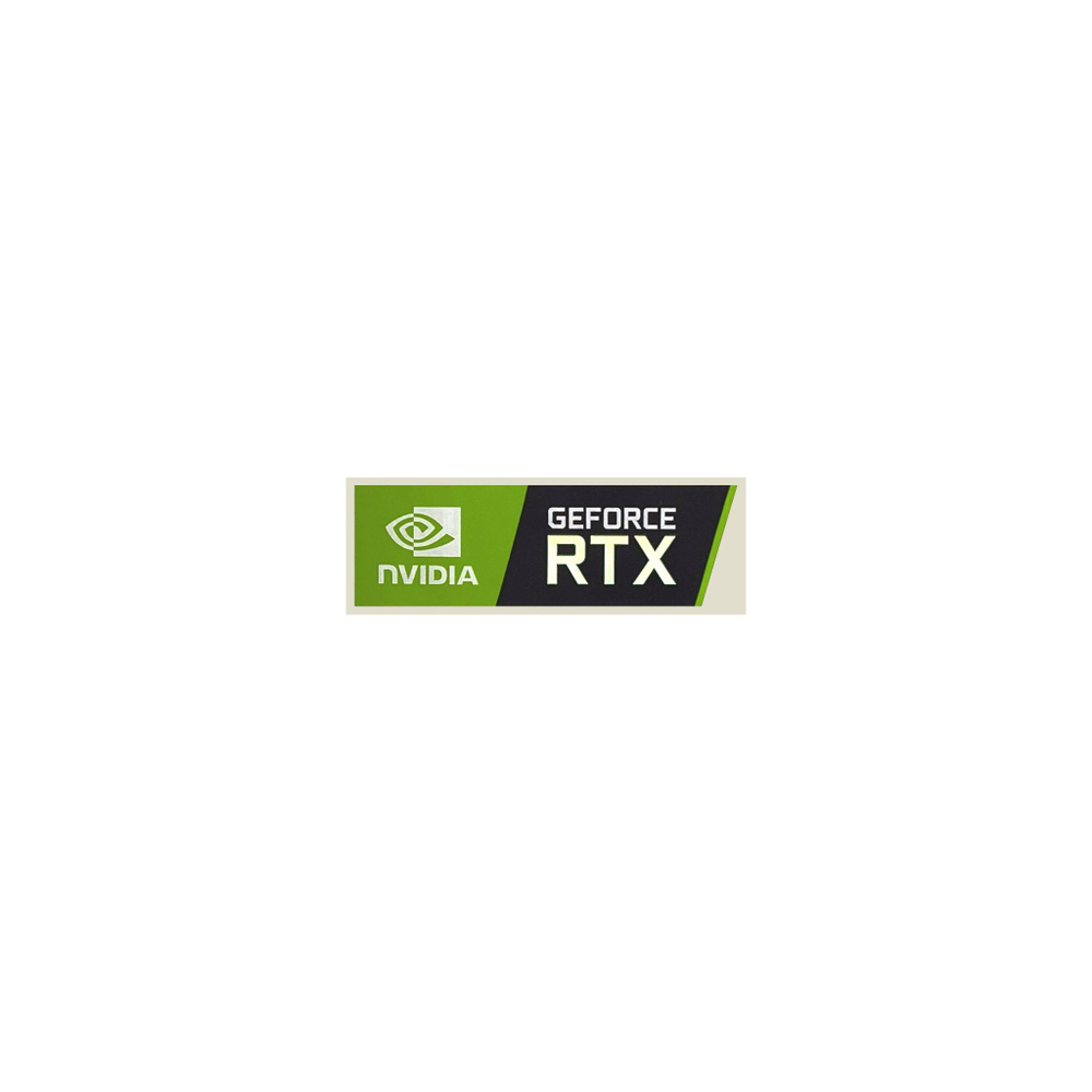 Оригинальная декоративная наклейка GeForce RTX для ноутбука и настольного компьютера, 46x15 мм  #1