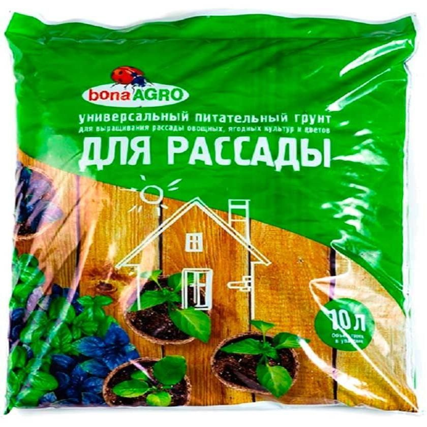 Грунт для рассады питательный bonaAGRO, 10л - купить по низкой цене в ...