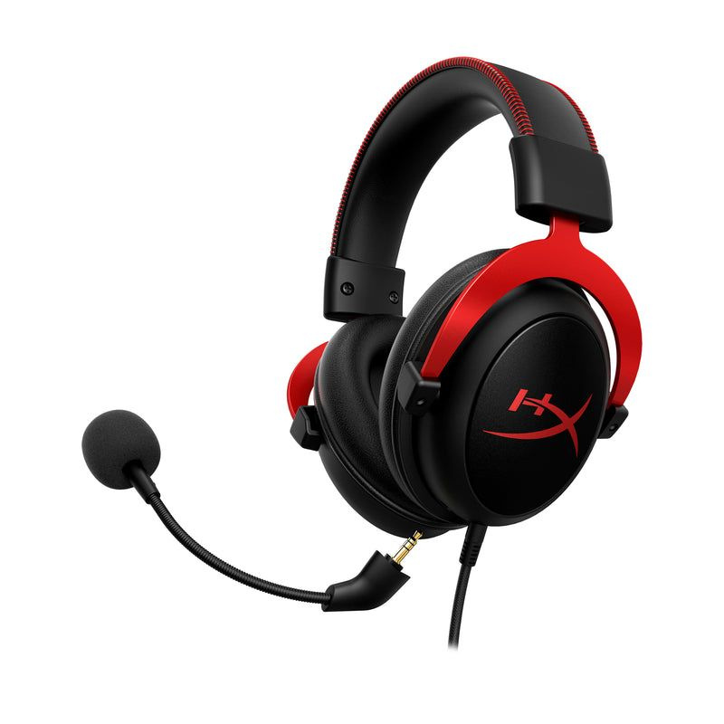 HyperX Наушники проводные с микрофоном, 3.5 мм, USB, красный, черный #1