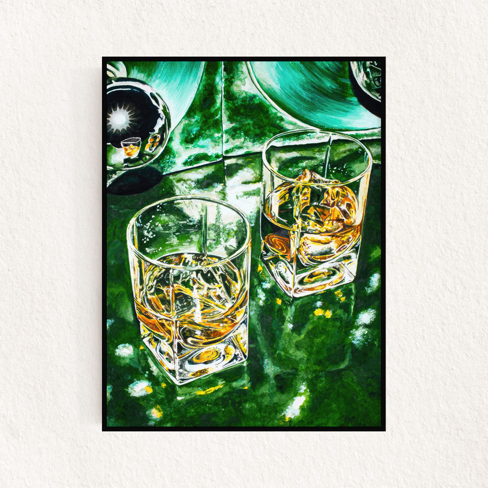 Постер "Green Scotch Scene", 21х30см #1