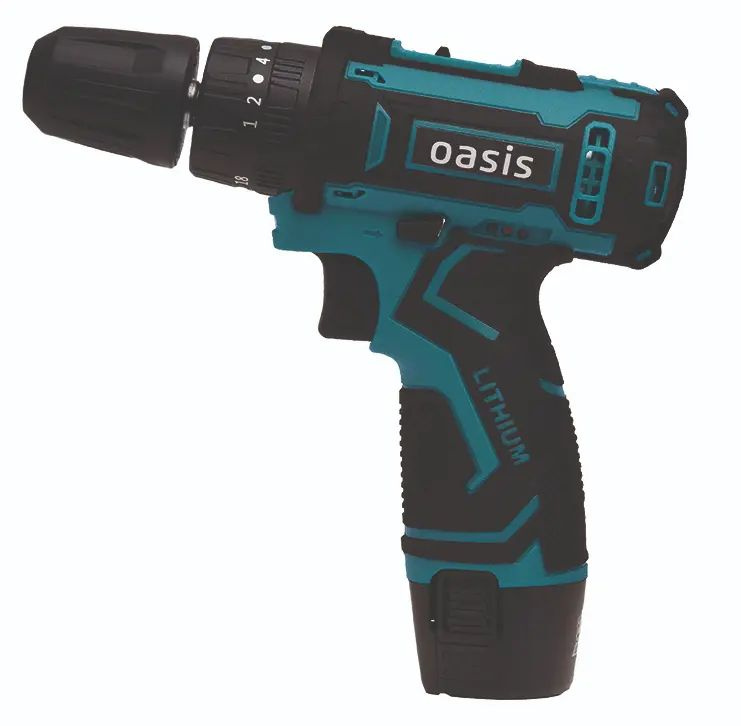 Дрель-шуруповерт аккумуляторная Oasis ASU-12S, 12 В Li-ion 2x2 Ач ...