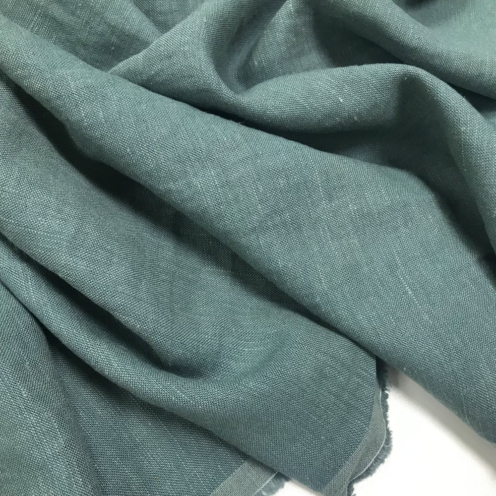 Ткань Лен с вискозой "Арктика" 0,5м х 1,4м, умягченный с эффектом ...