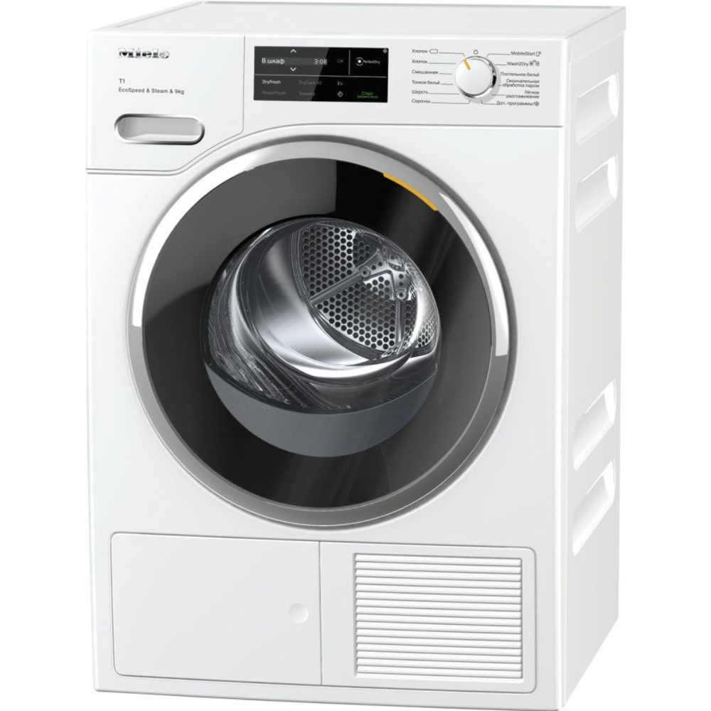 Сушильная машина Miele с функцией разглаживания паром белья TWL780WP White  Edition 12WL7802RU(русское меню)