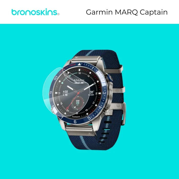 Защитная бронированная пленка на экран Garmin MARQ Captain (Глянцевая)  #1