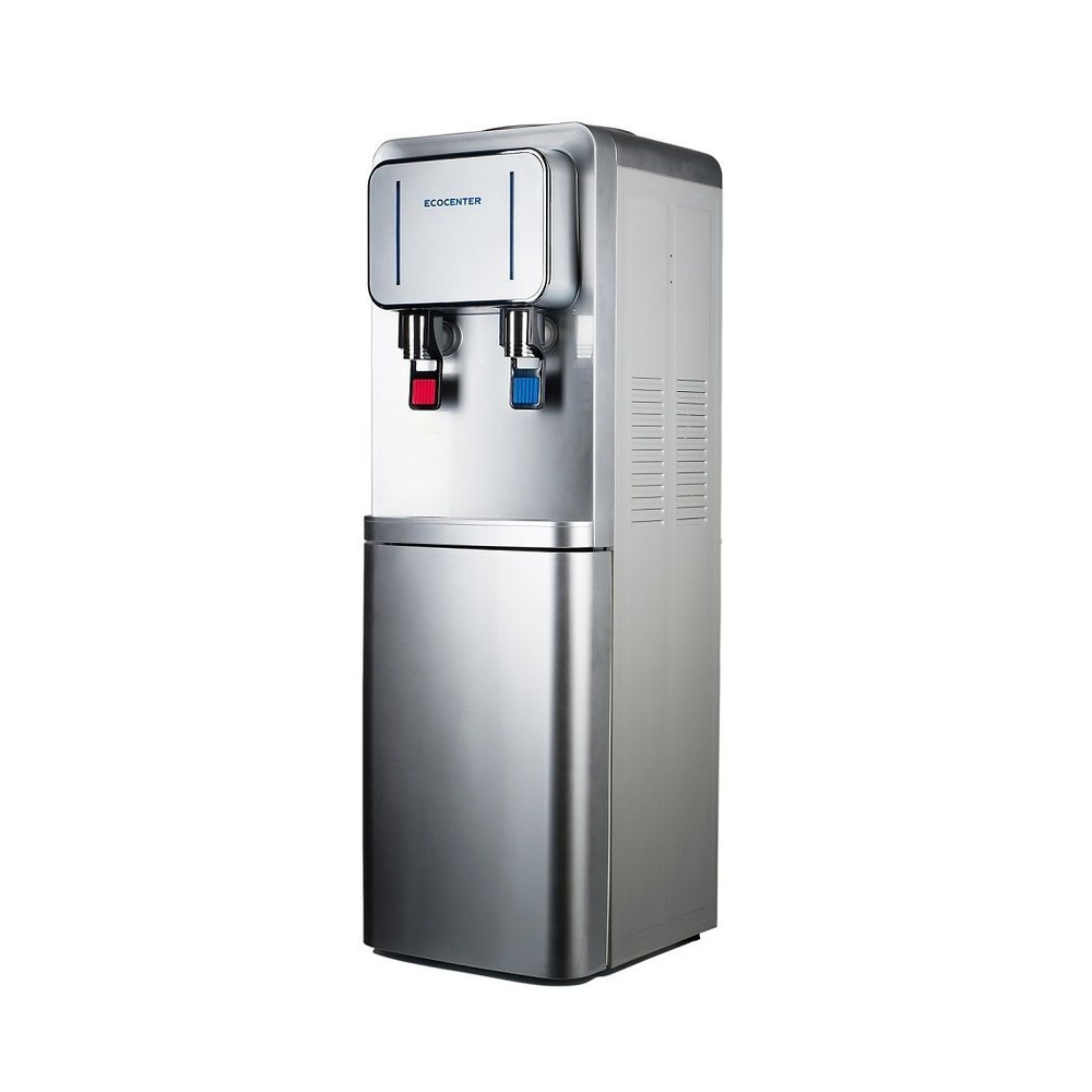 Кулер (диспенсер) для воды напольный с нагревом и электронным охлаждением ECOCENTER G-F92EC с шкафчиком, #1