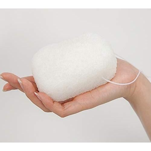 Спонж конняку для умывания лица Yamamoto Farm конжаковый, с увеличенным ...