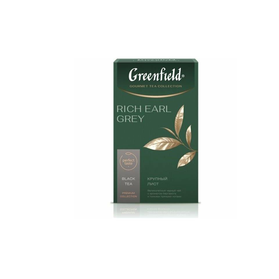 Greenfield Чай черный Rich Earl Grey, 100 г - купить с доставкой по ...