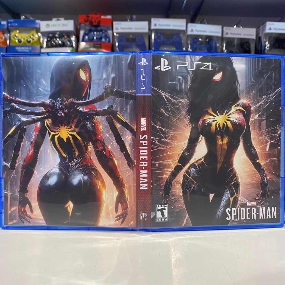 Игра "Spider Man / Человек паук" PS4 - Кастомная обложка для диска ...