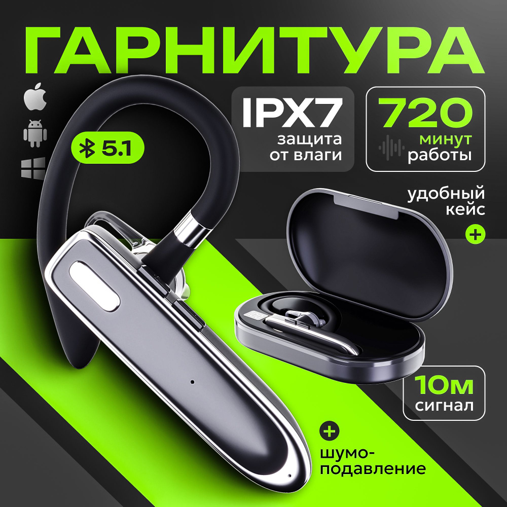 Bluetooth-гарнитура NEXIS GB1-7 - купить по выгодной цене в  интернет-магазине OZON (1594051958)