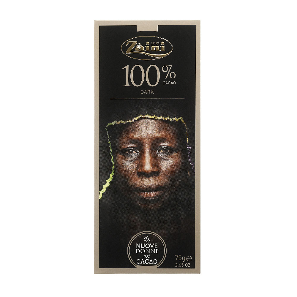 Шоколад темный 100% Zaini Women of cocoa, 75 г - купить с доставкой по ...