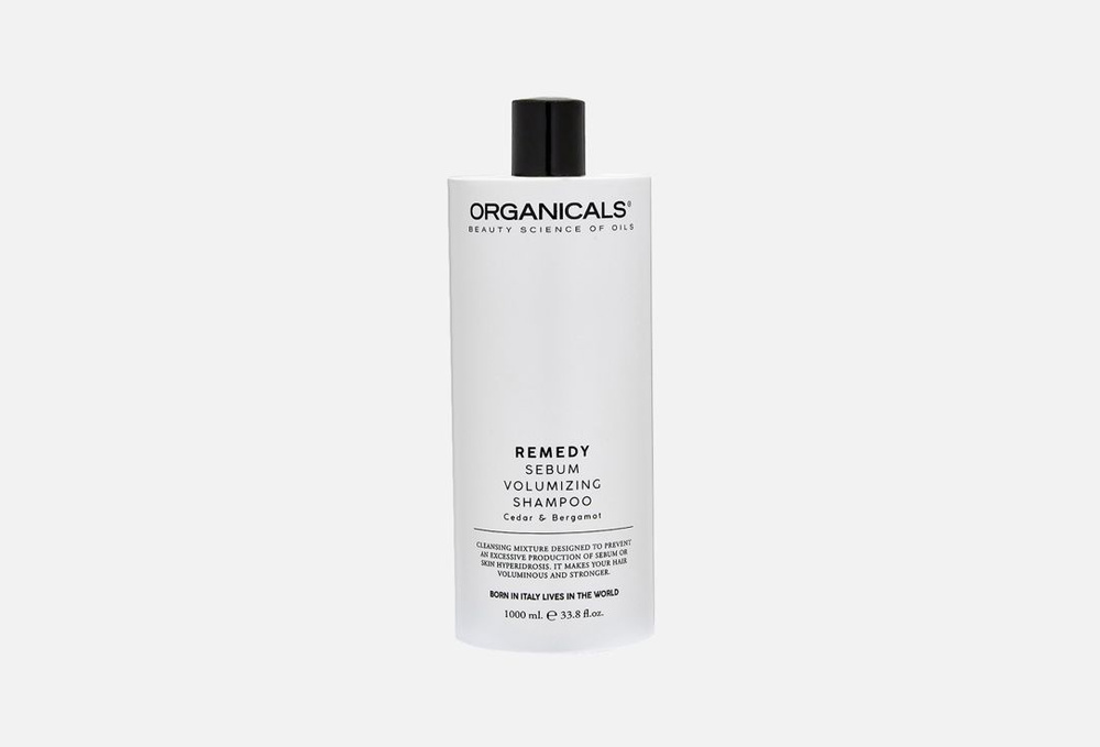Шампунь для лишенных объема и жирных волос ORGANICALS SEBUM VOLUMIZING 1000 мл #1