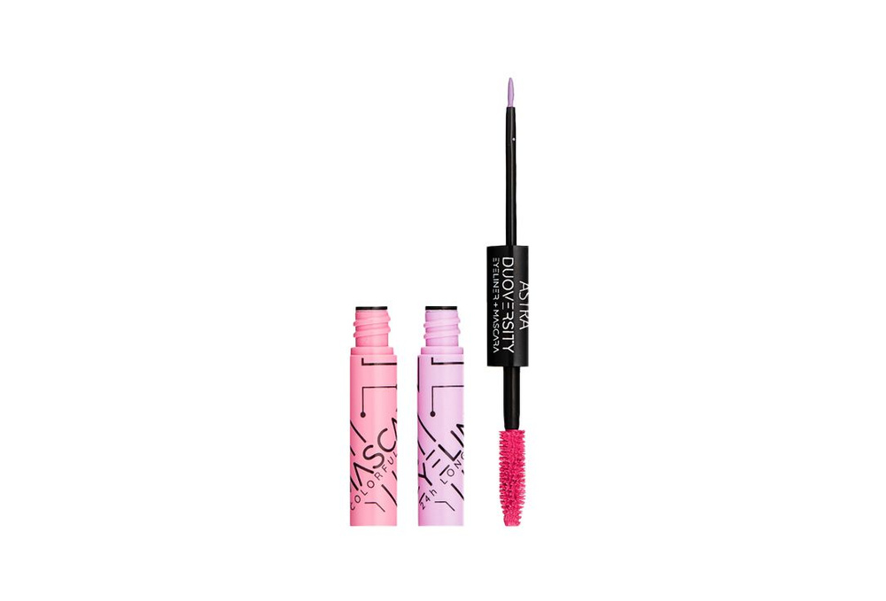 Цветная тушь для ресниц и подводка ASTRA Duoversity Eyeliner + Mascara #1