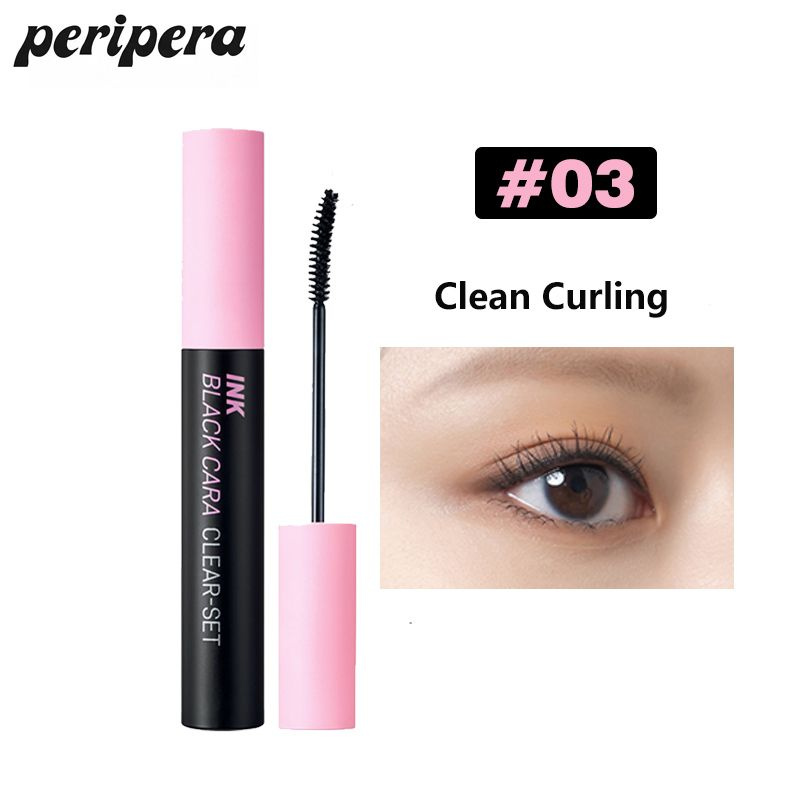 тушь для ресниц,PERIPERA Ink Black Cara Mascara 8г,#03 Clean Curling,корейская косметика  #1