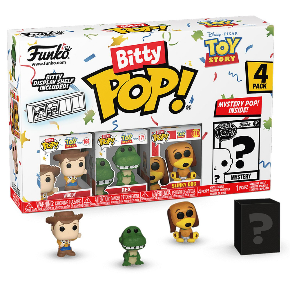 Фигурка Funko Bitty POP! Disney Toy Story Woody+Rex+Slinky Dog+Mystery (1 of 4) 4PK 73042 #1