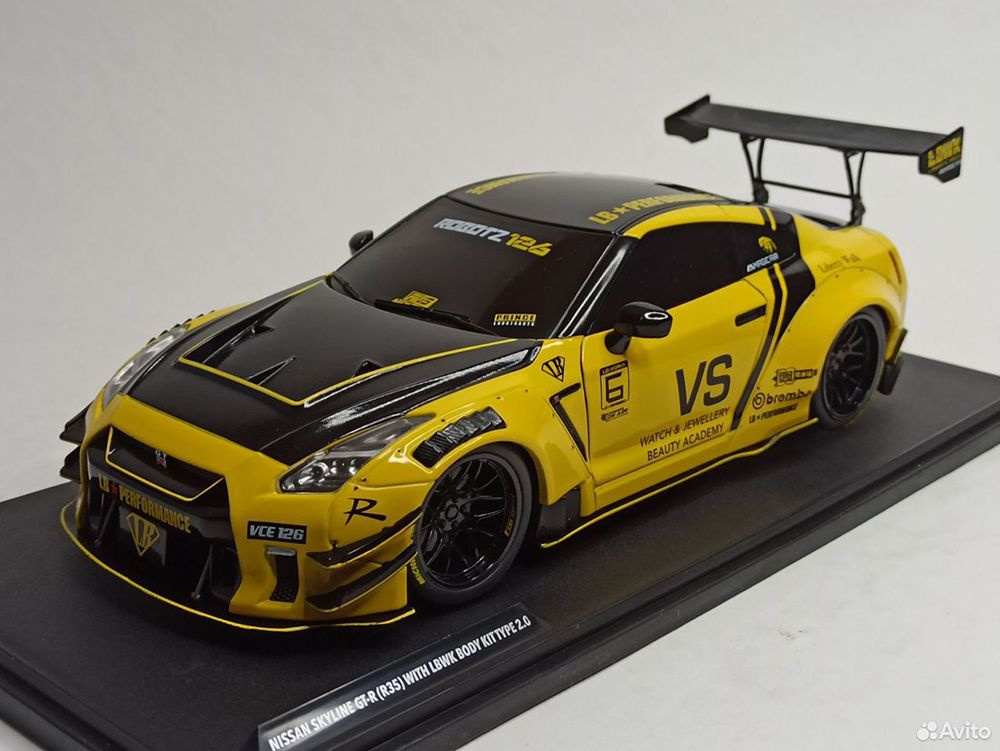 Модель коллекционная Nissan gt-r (R35) lbwk 1:18 solido купить на