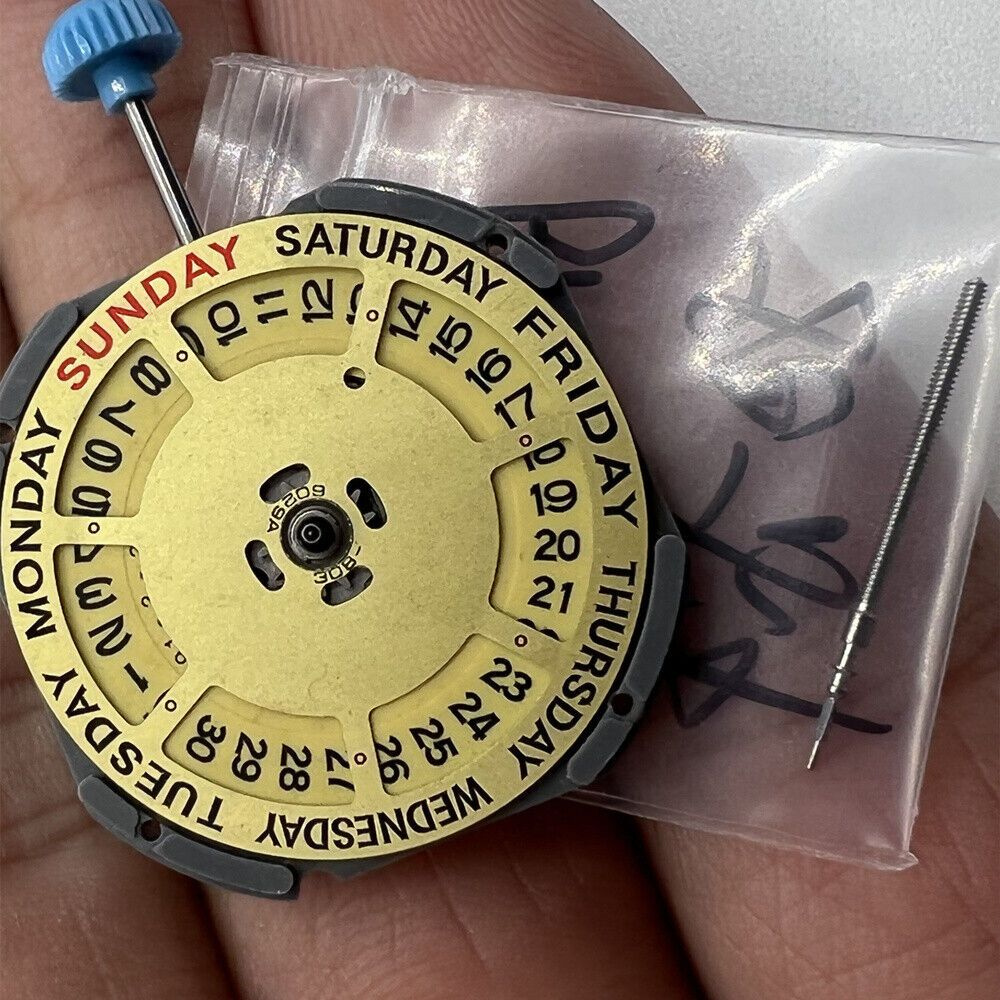 Miyota 6M50, японский кварцевый механизм, оригинал, 3 стрелки, золотой ...