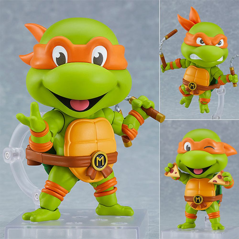 Фигурка Черепашки Ниндзя Микеланджело / Teenage Mutant Ninja Turtles Michelangelo Нендороид (10см) 1985 #1