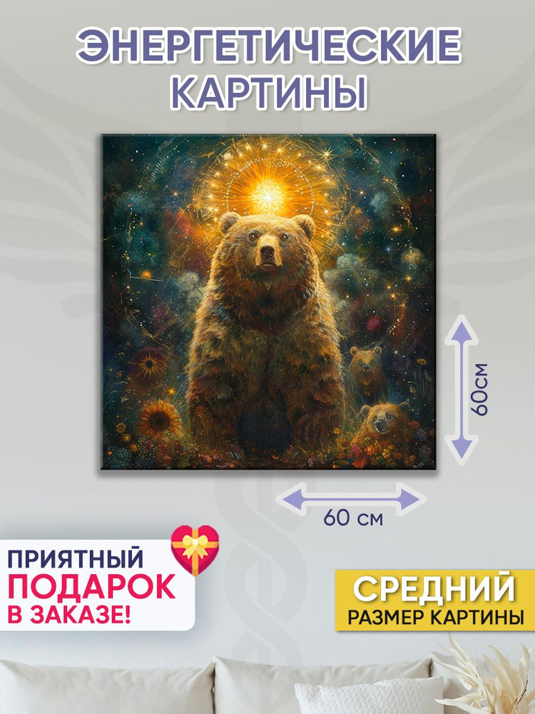 Точка Силы Картина "Большая медведица", 60  х 60 см #1