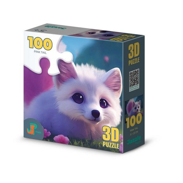 3D Puzzle-100 Розовый хвост , 100 детал., в/к 15*15*5 см #1