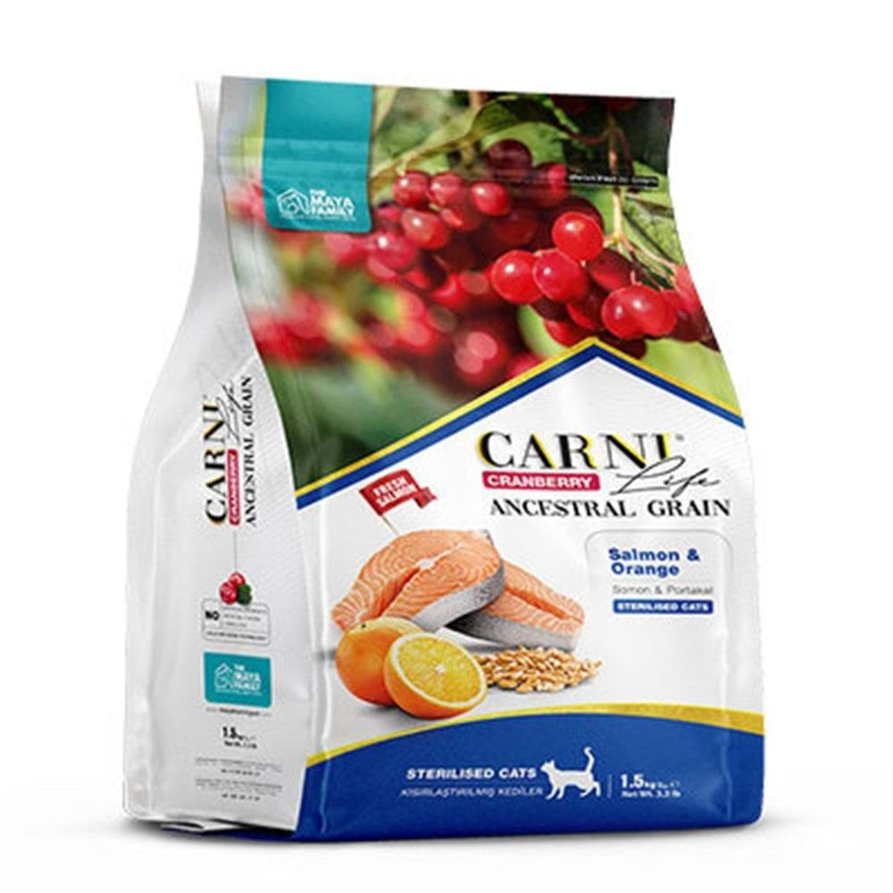 Carni Life Стерилизованный корм для взрослых кошек с рыбой и апельсином ...