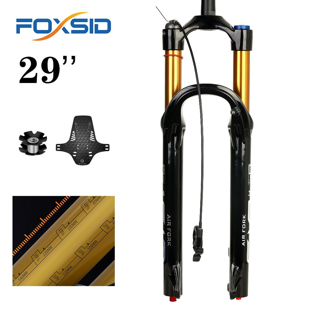 FOXSID M34-Велосипедная пневматическая передняя вилка, прямая