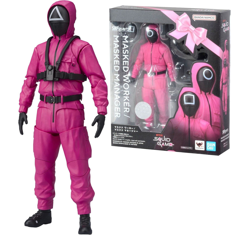 Экшн фигурка Bandai S.H.FIGUARTS Игра Кальмар Солдат в маске ...