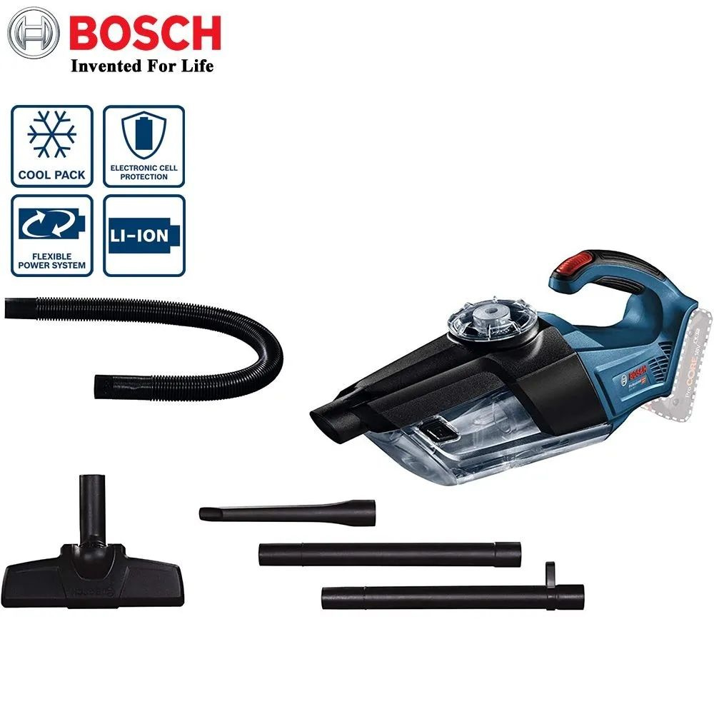 Пылесос Bosch GAS 18V-1, 0.7л, 18Вт, без аккумулятора и зарядного устройства  #1