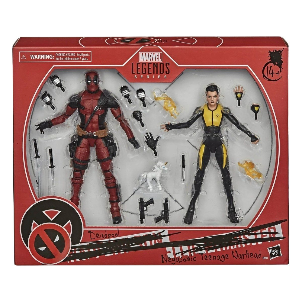 Hasbro Marvel Legends Series Action Figures Deadpool and Negasonic Teenage Warhead 16cm OZON 1672579444