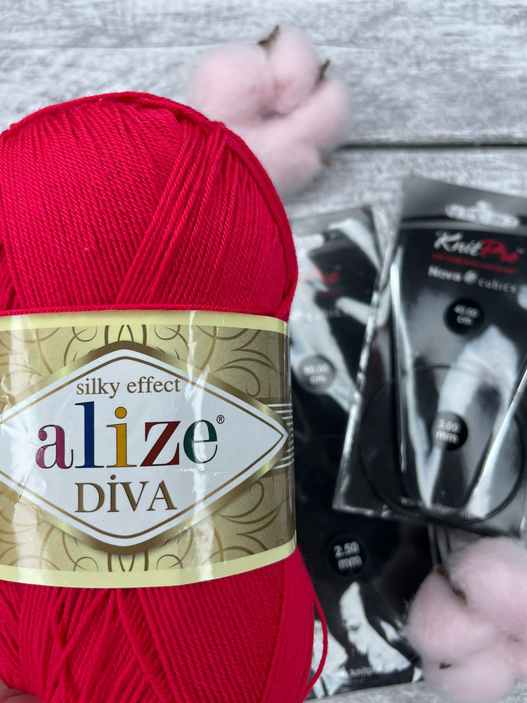 Пряжа Alize Diva #1