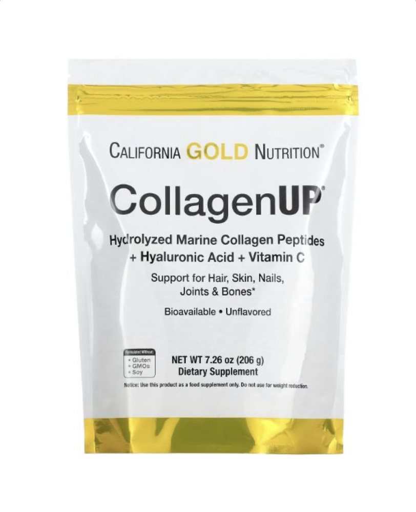 California Gold Nutrition, CollagenUP, гидролизованные пептиды морского ...