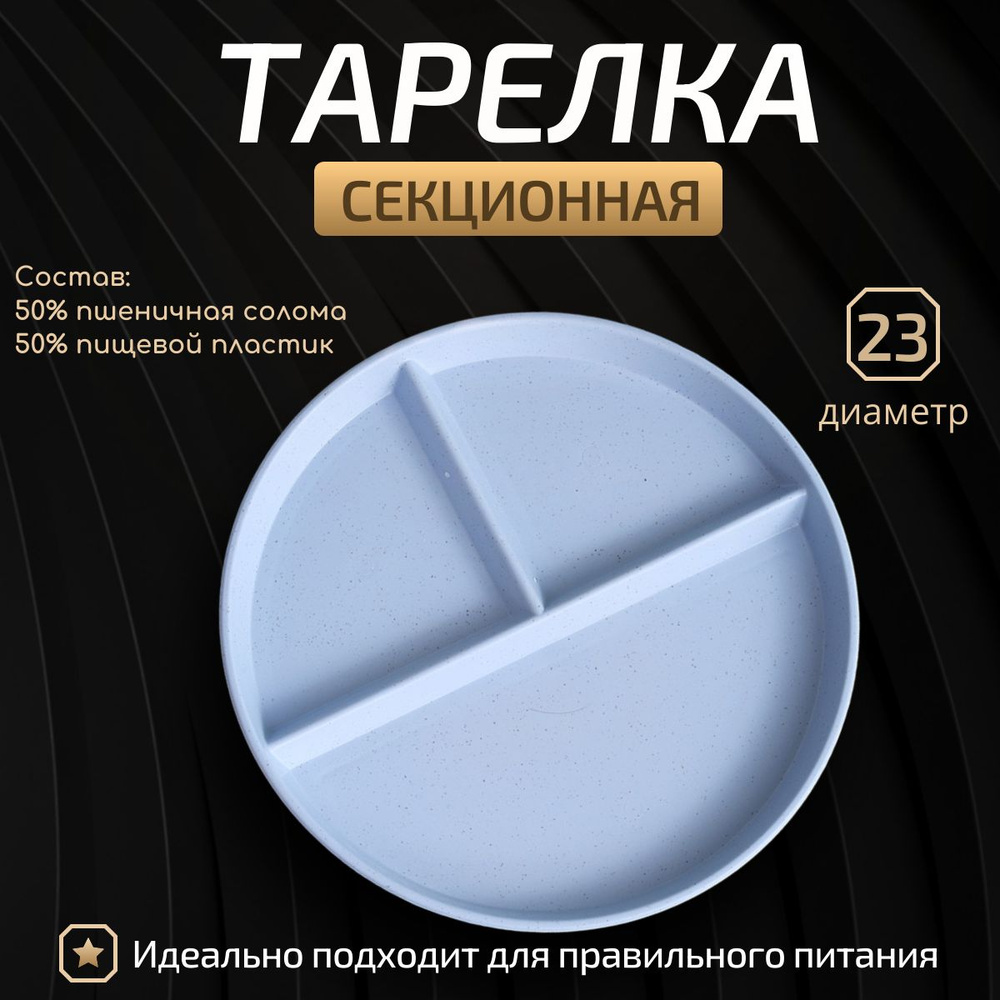 Тарелка, Пластик, диаметр 23 см купить c доставкой на OZON по низкой ...