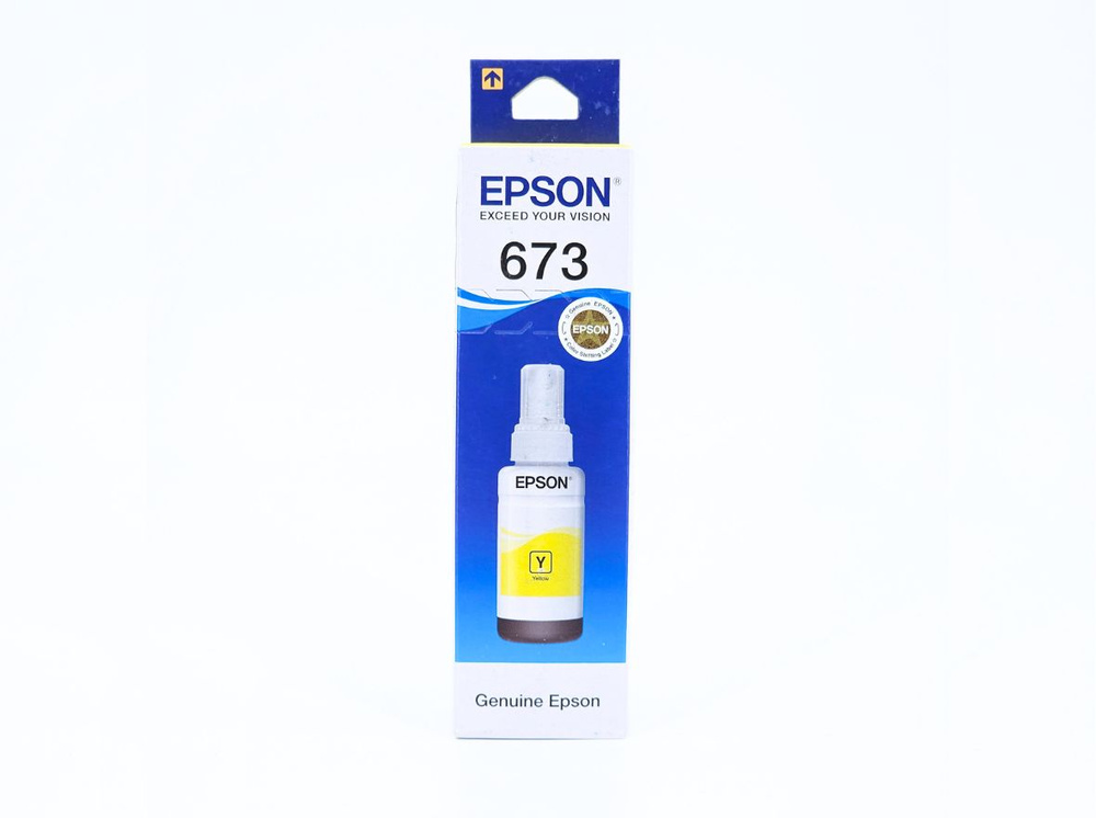 Чернила Epson T6734 yellow (С13T673498), оригинал, желтые, 70 мл. #1