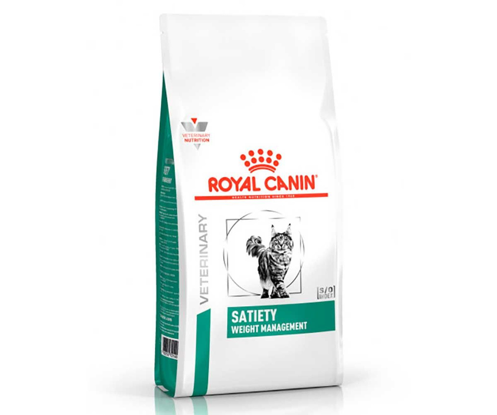 Лечебный сухой корм royal canin для кошек контроль веса veterinary diet feline satiety weight management #1