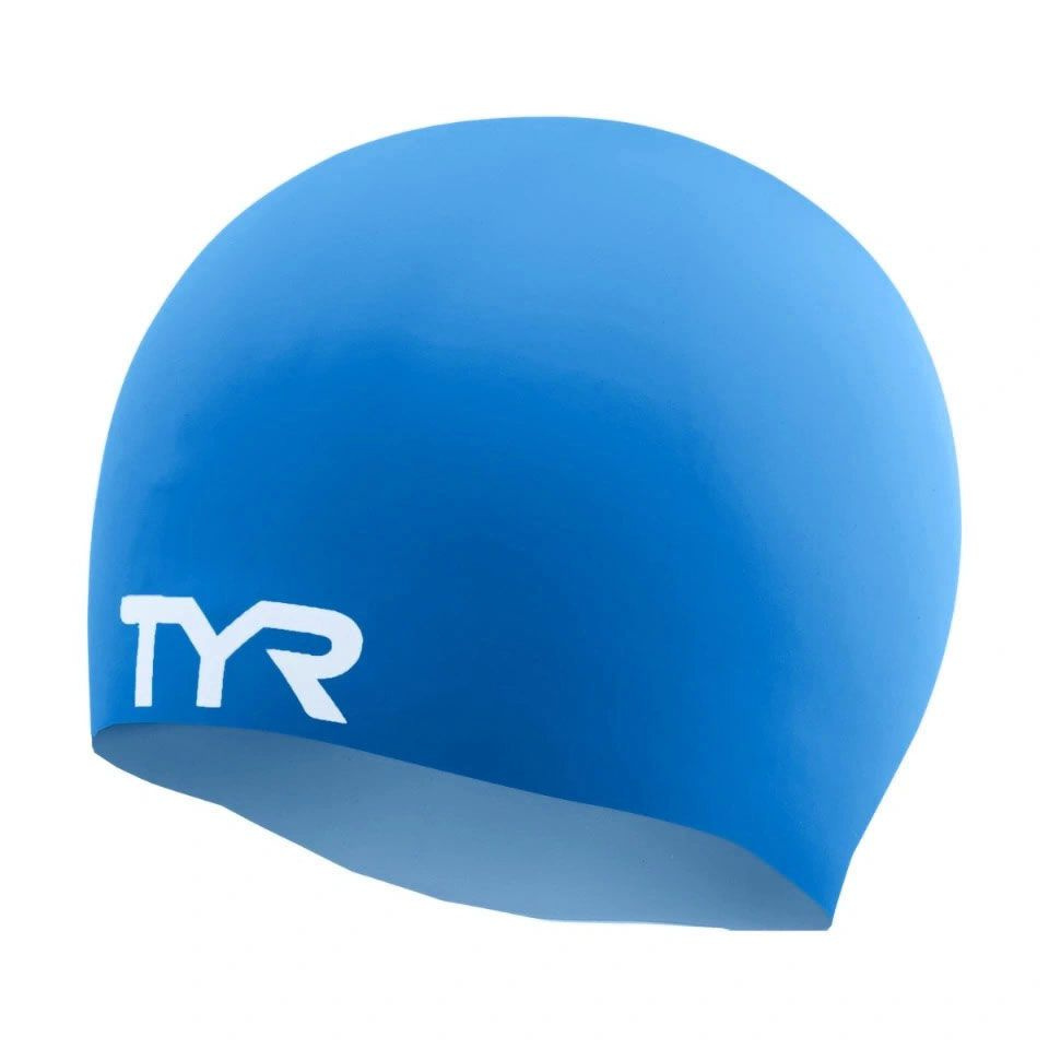 Шапочка для плавания TYR Wrinkle Free Silicone Cap, Blue #1