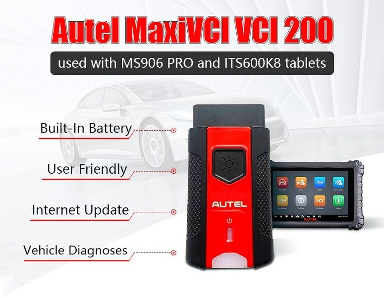 Autel MaxiVCI VCI 200 диагностический планшет с Bluetooth MS906 PRO ITS600K8 #1