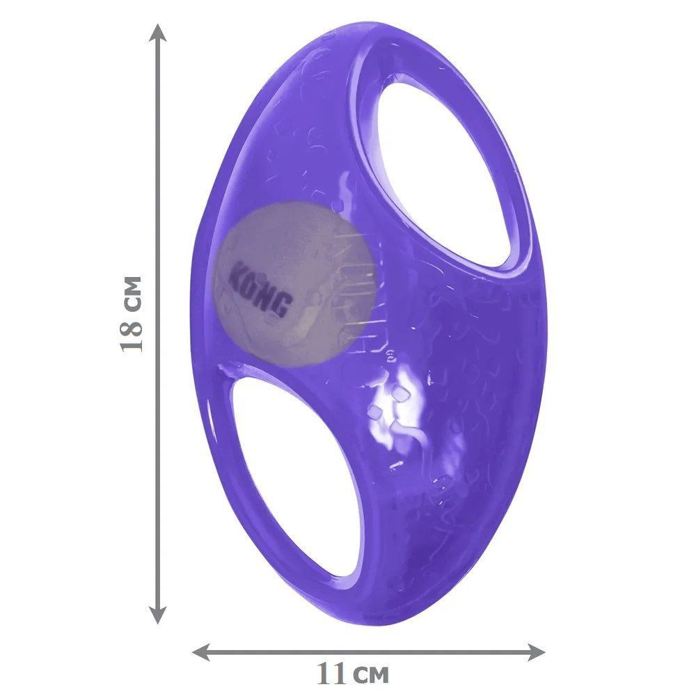KONG игрушка для собак Джумблер Регби M/L 18 см #1