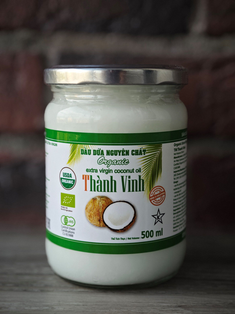 Thanh Vinh Масло кокосовое Extra virgin Нерафинированное 500мл. 1шт ...