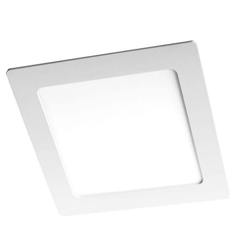 Светильник светодиодный ДВО-9w JazzWay 6500K 600 Лм IP40 WH 145мм встраиваемый квадрат #1