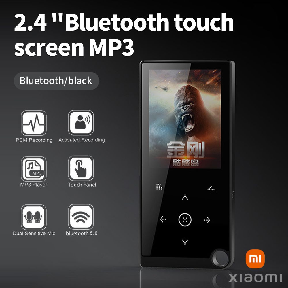 Xiaomi MP3-плеер c Bluetooth Vita Musica, FM плеер c наушниками, HI-FI,2.4дюйм Версия с сенсорным экраном #1